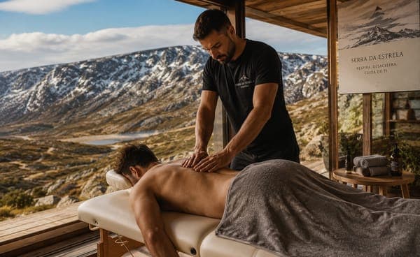 Massagem nas montanhas